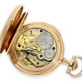Taschenuhr: Lange & Söhne Rarität, extrem schwere Louis XV Goldsavonnette mit Seconde Morte und Repetition, No.28592 von 1890, lediglich 5 dieser Uhren wurden gebaut, mit Stammbuchauszug - photo 3