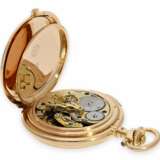 Taschenuhr: Lange & Söhne Rarität, extrem schwere Louis XV Goldsavonnette mit Seconde Morte und Repetition, No.28592 von 1890, lediglich 5 dieser Uhren wurden gebaut, mit Stammbuchauszug - Foto 4