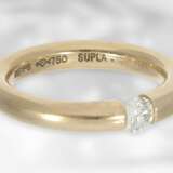 Ring: sehr hochwertig gearbeiteter, massiver Spannring mit feinem Brillant von ca. 0,25ct, Markenschmuck von Niessing aus 18K Gold - Foto 2