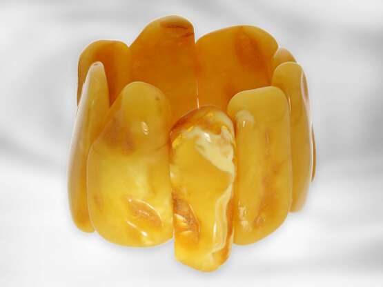 Armband: sehr schönes hochwertiges honigfarbenes Bernsteinarmband, gesuchte Butterscotch-Qualität - фото 1