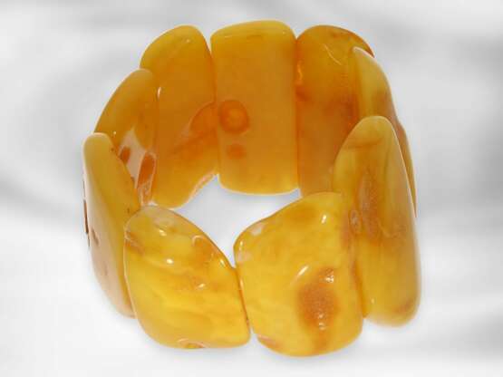 Armband: sehr schönes hochwertiges honigfarbenes Bernsteinarmband, gesuchte Butterscotch-Qualität - photo 3
