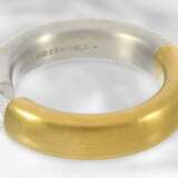 Ring: sehr hochwertiger, exklusiver Niessing Brillant-Spannring, sehr seltenes Modell aus Platin und Gold - Foto 4