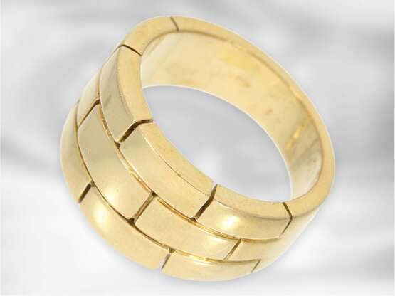 Ring: breiter, hochwertiger vintage Goldschmiedering aus dem Hause Cartier - photo 1