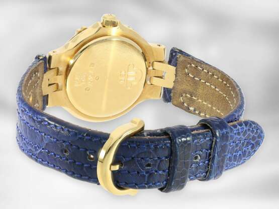 Armbanduhr: moderne goldene Damenuhr der Marke Maurice Lacroix "Calipso" mit Brillantbesatz, 18K Gelbgold - фото 2