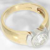 Ring: goldener Solitär/Brillantring, 1,04ct, sehr hohe Qualität - фото 2