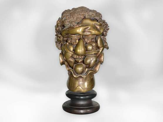 Bronze: limitiertes Kunstobjekt, Miguel Berrocal (1933-2006) "Omaggio ad Arcimboldo" No. 610/1000, ca. 1976-1979 - фото 1