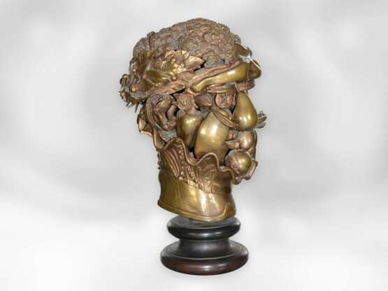 Bronze: limitiertes Kunstobjekt, Miguel Berrocal (1933-2006) "Omaggio ad Arcimboldo" No. 610/1000, ca. 1976-1979 - Foto 4