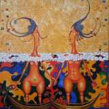 „Adam und Eva: zwei Wege der Erschaffung“ Leinwand Ölfarbe Mythologisches 2019 - Foto 1