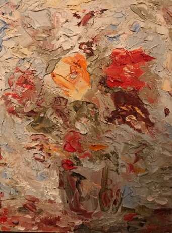 „Blumen“ Leinwand Ölfarbe Modern Landschaftsmalerei 2015 - Foto 1
