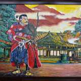“Samurai with bow” Oil paint Landscape painting 2019 - photo 1