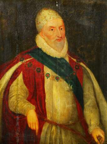 Englischer Meister, Portrait des Kardinal Howard - фото 1