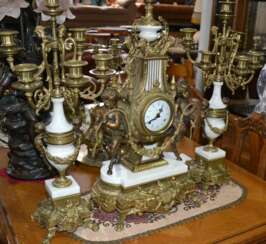  Mantel clock with satyrs 