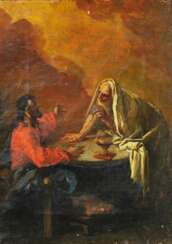 Troger, Paul, 1698 Welsberg - 1762 Wien, Die nächtliche Begegnung Jesu mit dem Pharisäer Johannes Nikodemus