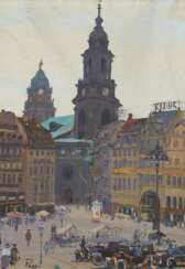 Dresdener Schule, Ansicht von Dresden mit Hofkirche