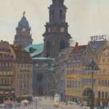 Dresdener Schule, Ansicht von Dresden mit Hofkirche - Foto 1