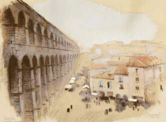 Unbekannter Künstler, Das Aquädukt in Segovia