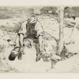 Sterl, Robert Hermann, 1867 Grossdobritz - 1932 Naundorf, Arbeiter an der Lehmgrube sitzend - Foto 1