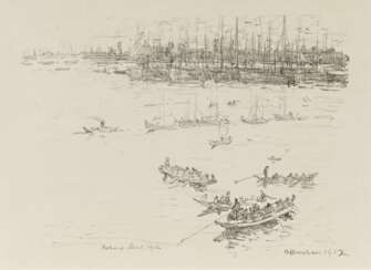 Sterl, Robert Hermann, 1867 Grossdobritz - 1932 Naundorf, Der Hafen von Astrachan