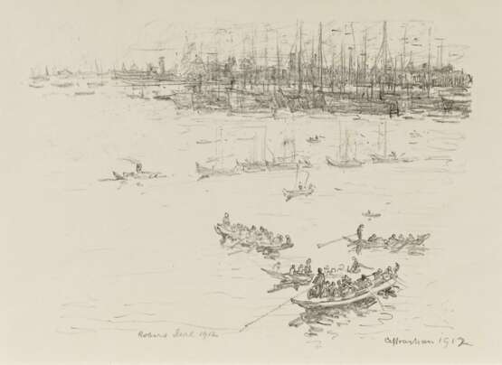 Sterl, Robert Hermann, 1867 Grossdobritz - 1932 Naundorf, Der Hafen von Astrachan - Foto 1