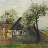 Sterl, Robert Hermann, 1867 Grossdobritz - 1932 Naundorf, Bauernhaus im Frühling - Foto 1