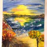 „Meditation bei Sonnenaufgang (Meditation at dawn)“ Leinwand Ölfarbe Impressionismus Landschaftsmalerei 2019 - Foto 1