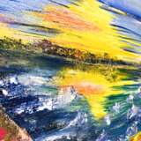 „Meditation bei Sonnenaufgang (Meditation at dawn)“ Leinwand Ölfarbe Impressionismus Landschaftsmalerei 2019 - Foto 2
