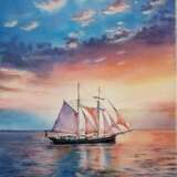 „Segelboot“ Alla Prima Realismus Landschaftsmalerei 2020 - Foto 1