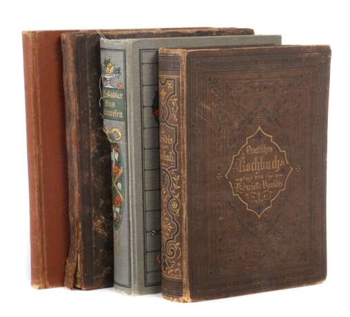 4 Kochbücher Davidis, Praktisches Kochbuch für die gewöhnliche und feinere Küche, Velhagen & Klasing, 1885 - Foto 1
