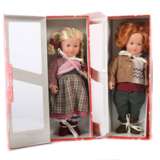 2 Replika-Puppen Käthe Kruse, neuzeitlich, ''Glückskind Hänsel'' und ''Glückskind Gretel'', je in orig - фото 1