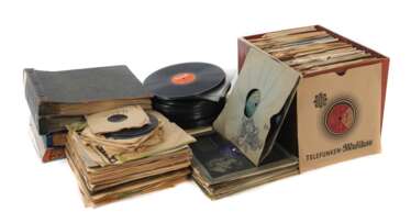 Umfangreiche Sammlung Schellackplatten u