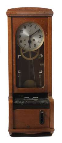 Mutteruhr mit Signal- und Stempelkartenfunktion wohl 1930er Jahre - Foto 1