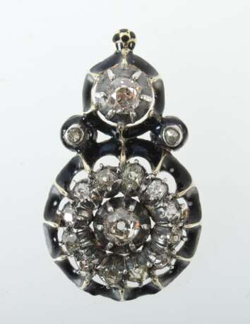 Diamantanhänger 2. Hälfte 19. Jahrhundert/Biedermeier - photo 1