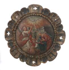 Holztafel mit Maria Verkündigung 18./19. Jahrhundert