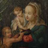 Maler des 16./17. Jahrhundert ''Maria mit Jesus und dem Johannesknaben'' - photo 1