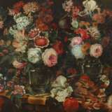 Italienischer Maler des 17./18. Jahrhundert ''Blumenstillleben'' - Foto 1