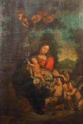 Italienischer Maler des 18./19. Jahrhundert ''Madonna mit Jesuskind und Johannesknaben''
