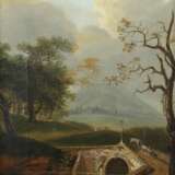 Maler des 19. Jahrhundert ''Landschaft mit Brücke'' - фото 1