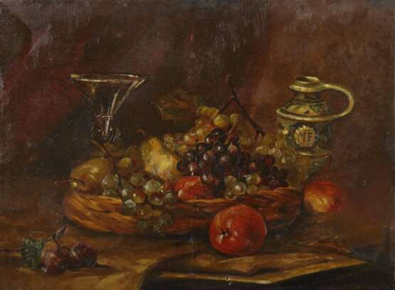 Maler des 19./20. Jahrhundert ''Früchtestillleben'' - Foto 1