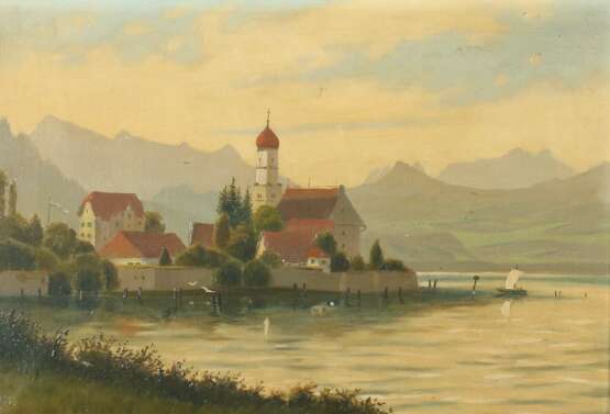 Maler des 19./20. Jahrhundert ''Wasserburg am Bodensee'' - Foto 1