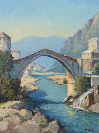 Landschaftsmaler des 20. Jahrhundert ''Stari most'' - Foto 1
