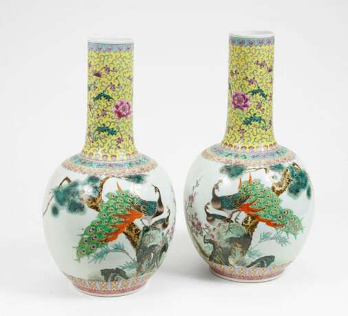 China, Paar große Vasen - photo 1