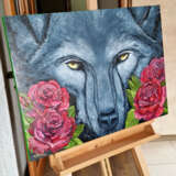 “Wolf eyes” Oil paint Animalistic 2020 - photo 2