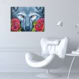 “Wolf eyes” Oil paint Animalistic 2020 - photo 6