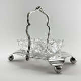 “Vase Caviar J. Gilbert & Son. England crystal silver handmade 1896.” John Gilbert & Sons Mixed media 1896 - photo 1
