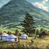 “Karakol valley. Altai” Canvas Oil paint Realist Landscape painting 2018 - photo 1