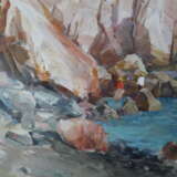„Die Insel Paros. Scala“ Leinwand Ölfarbe Realismus Landschaftsmalerei 2010 - Foto 2