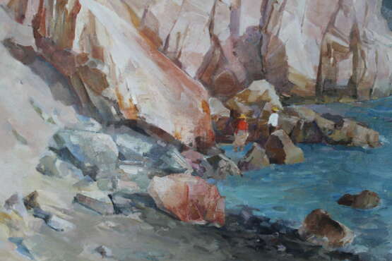 „Die Insel Paros. Scala“ Leinwand Ölfarbe Realismus Landschaftsmalerei 2010 - Foto 2