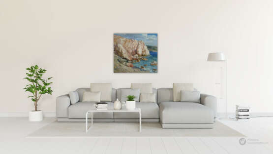 „Die Insel Paros. Scala“ Leinwand Ölfarbe Realismus Landschaftsmalerei 2010 - Foto 5