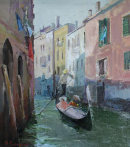 Venice. Gondolier