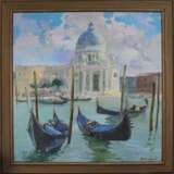 “Venice. The Cathedral of Santa Maria della Salute.” Canvas Oil paint Realist Landscape painting 2014 - photo 1